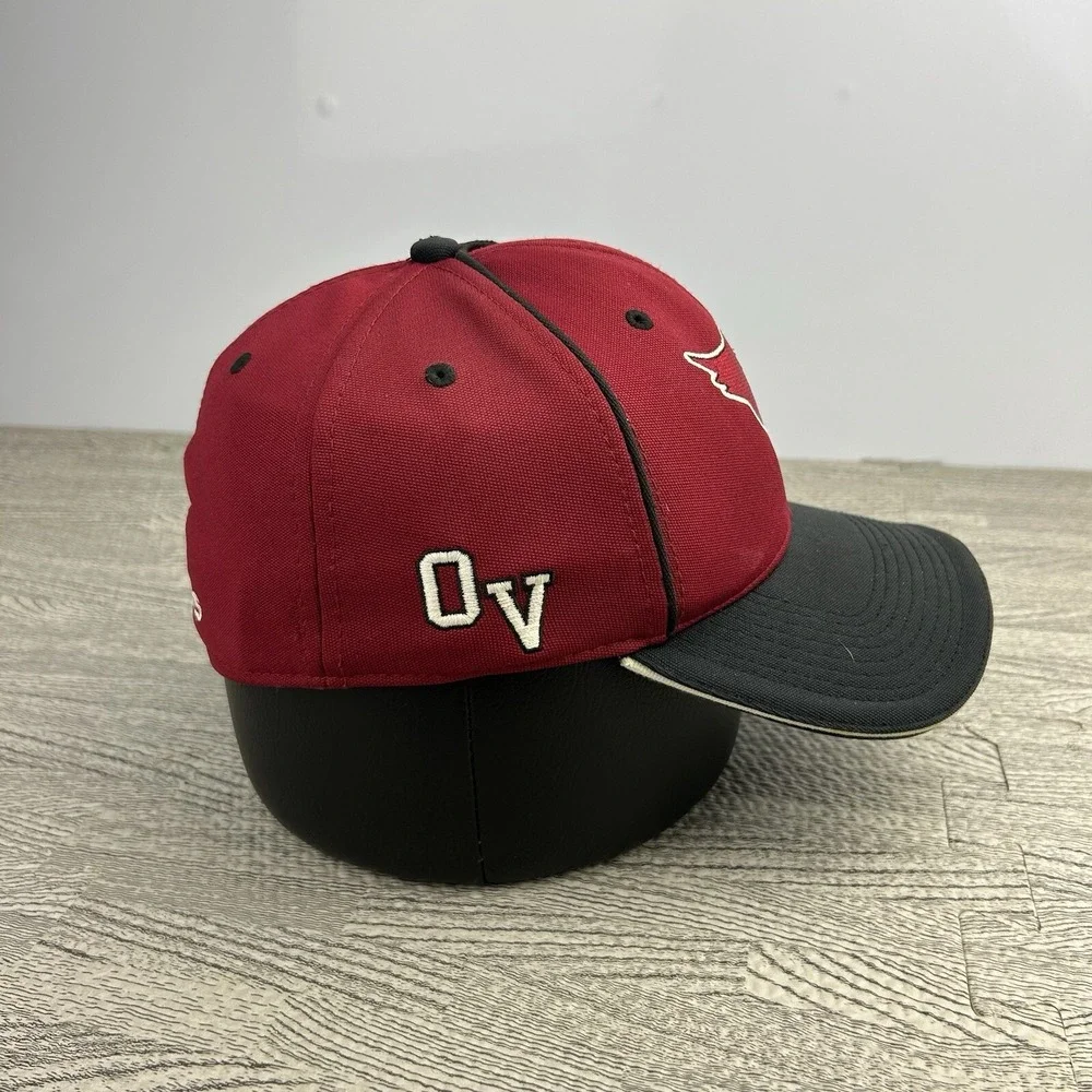 Arizona Cardinals The Game Hat‎ Cap Fitted Size Medium Red Black NFL Football